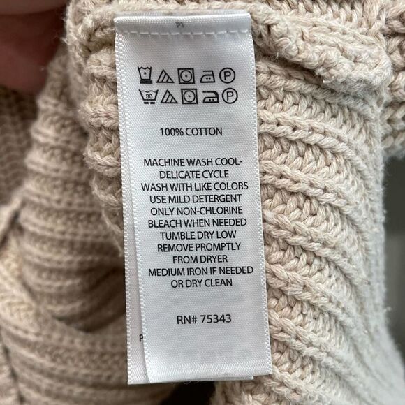 Cupcakes and Cashmere Ribbed Knit Tan Sweater - Size: XS - Picture 7 of 8